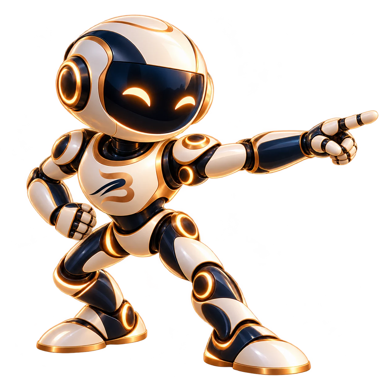 Bularz Insight technology mascot pointing the way
